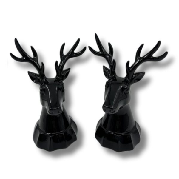 ⁦זוג ראש אייל קרמיקה - דגם Deer⁩ – תמונה ⁦2⁩