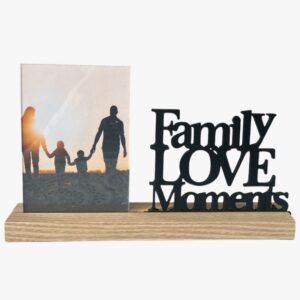 מסגרת תמונה וכיתוב על מעמד - דגם Family